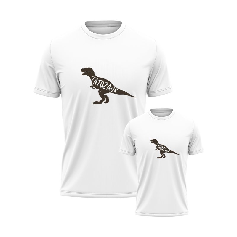 KOSZULKA I BODY/KOSZULKA DLA TATY I DZIECKA DINOZAURY