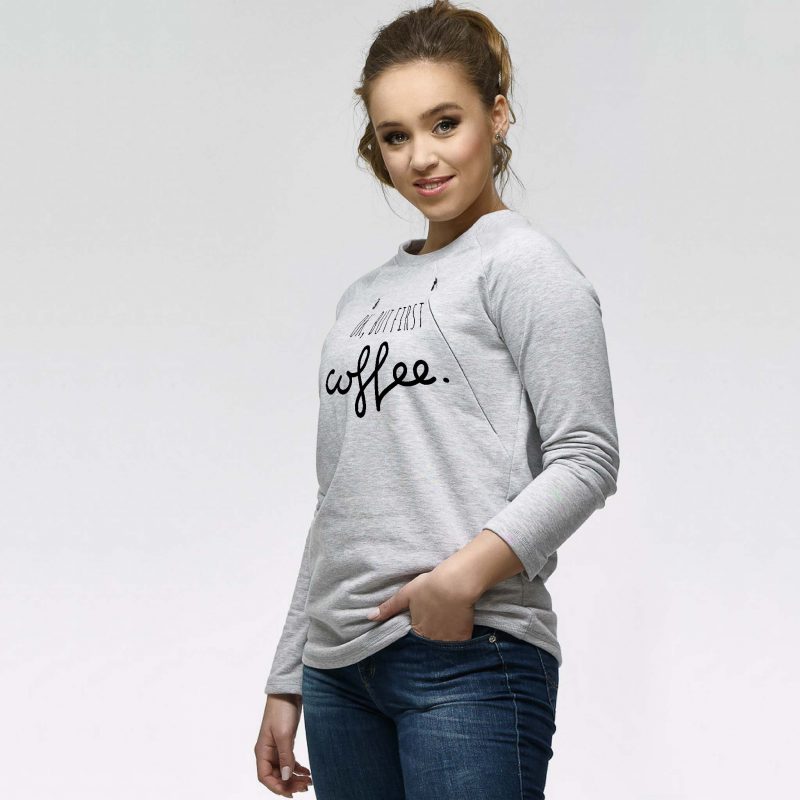 BLUZA DO KARMIENIA PIERSIĄ SIMPLE OK BUT FIRST COFFEE