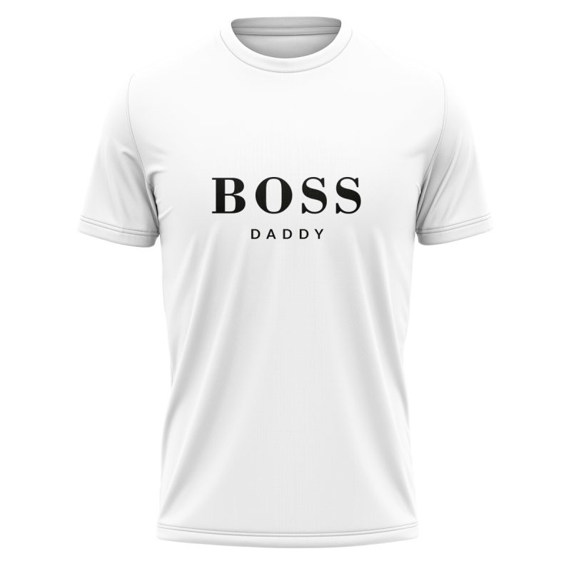 KOSZULKA DLA TATY BOSS biała