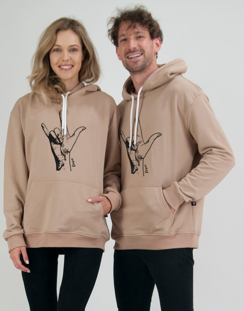 BLUZY DLA PARY LOVE SIGN LATTE