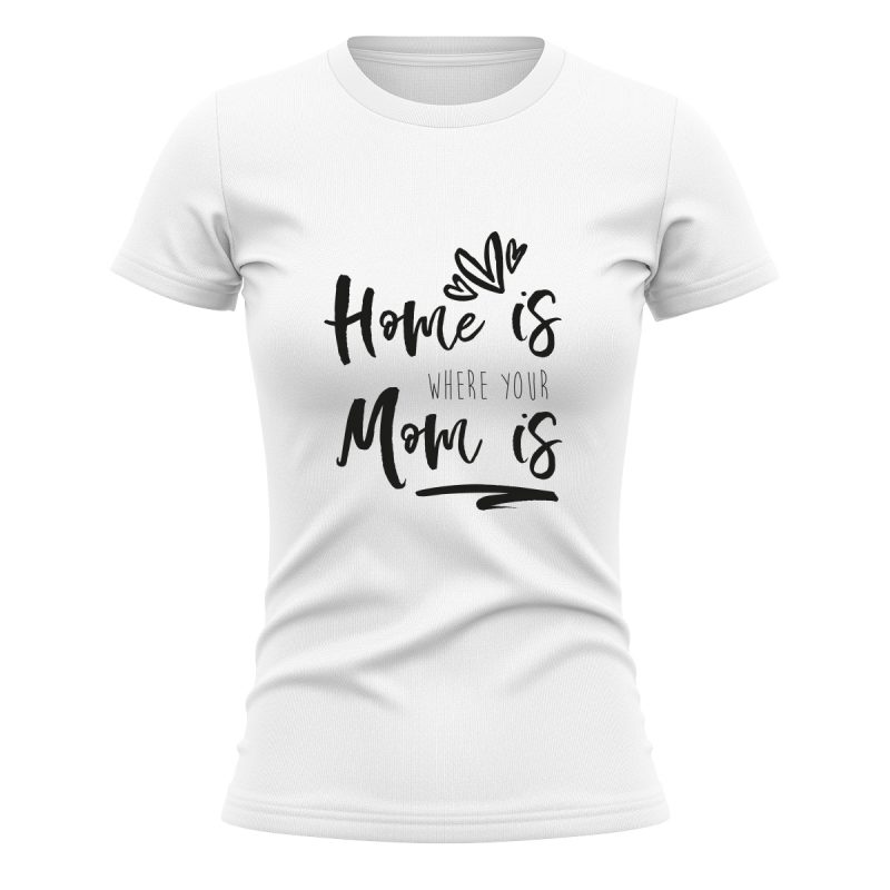 KOSZULKA MAMA HOME IS biała
