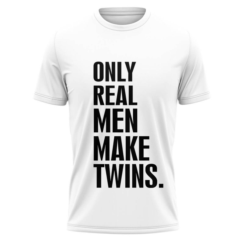 KOSZULKA DLA TATY ONLE REAL MEN TWINS/TRIPLETS