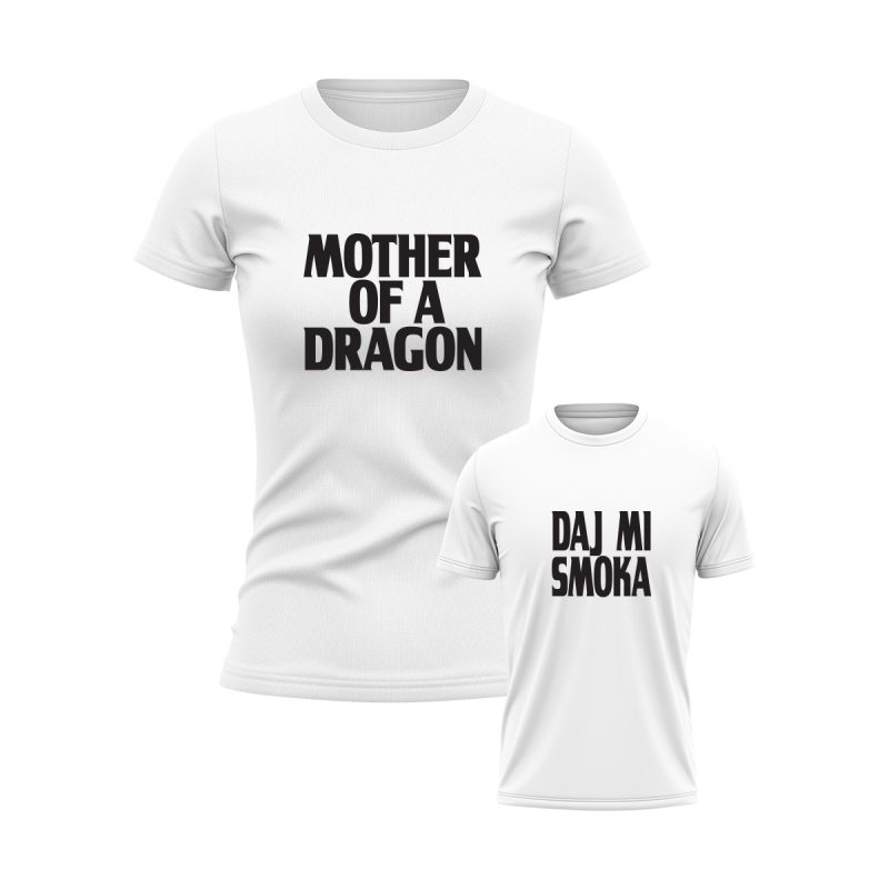 KOSZULKA I BODY/KOSZULKA DLA MAMY I DZIECKA MOTHER OF DRAGON