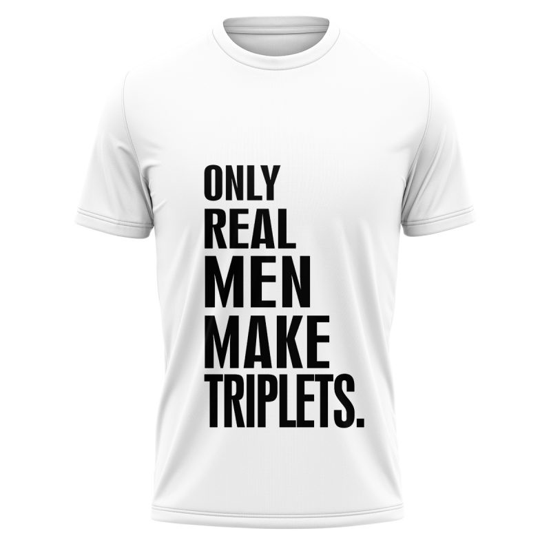 KOSZULKA DLA TATY ONLE REAL MEN TWINS/TRIPLETS