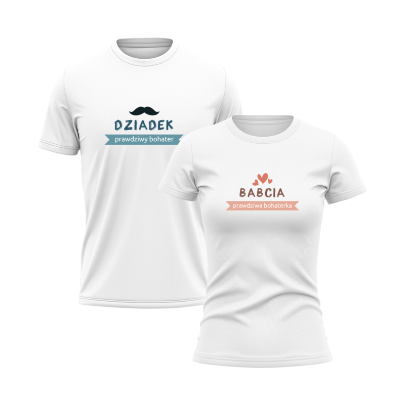KOSZULKI DLA BABCI I DZIADKA BOHATER