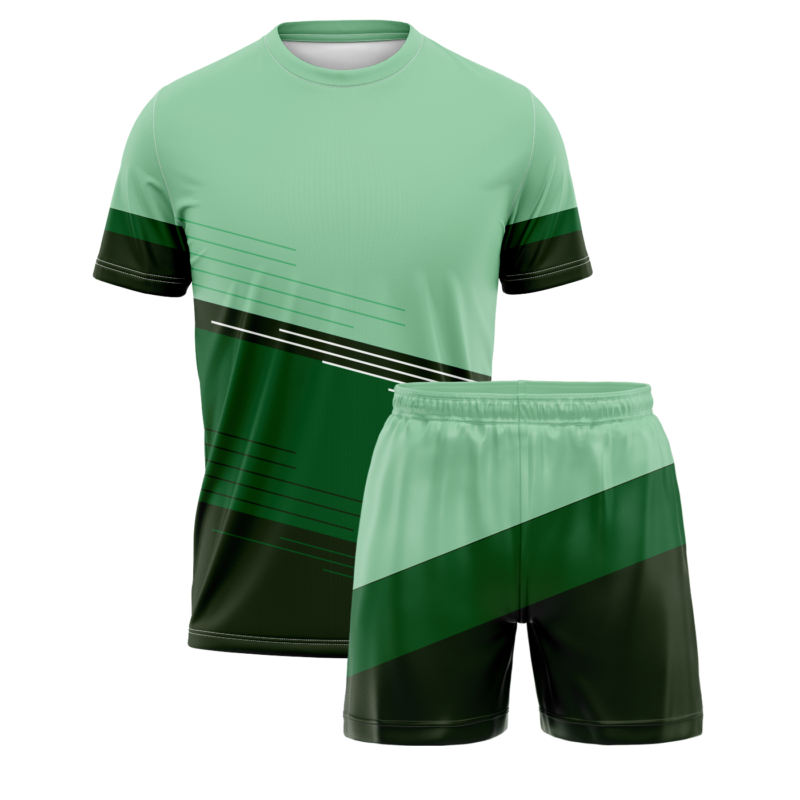 Strój piłkarski z własnym logo zielony