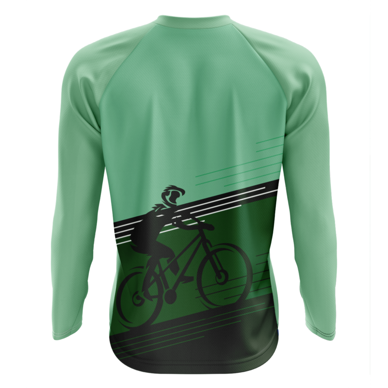 Koszulka sportowa MTB #77 Odcienie Zieleni