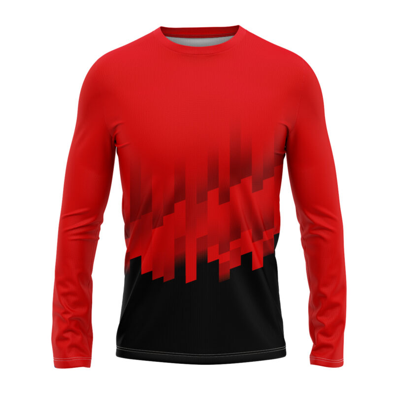Koszulka sportowa longsleeve #28 Czerwony Puls