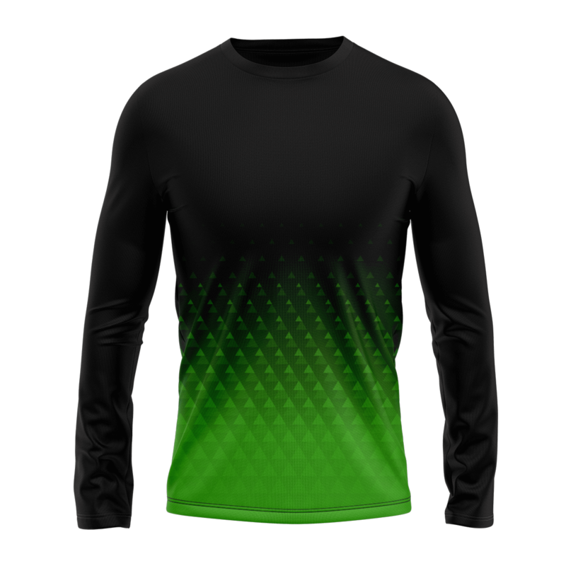Koszulka sportowa longsleeve #50 Zielony gradient