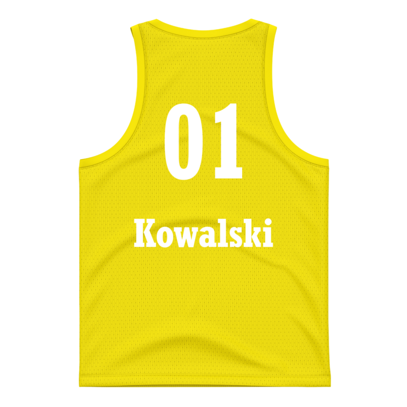 Koszulka koszykarska dwustronna # 1 Żółta Abstrakcja