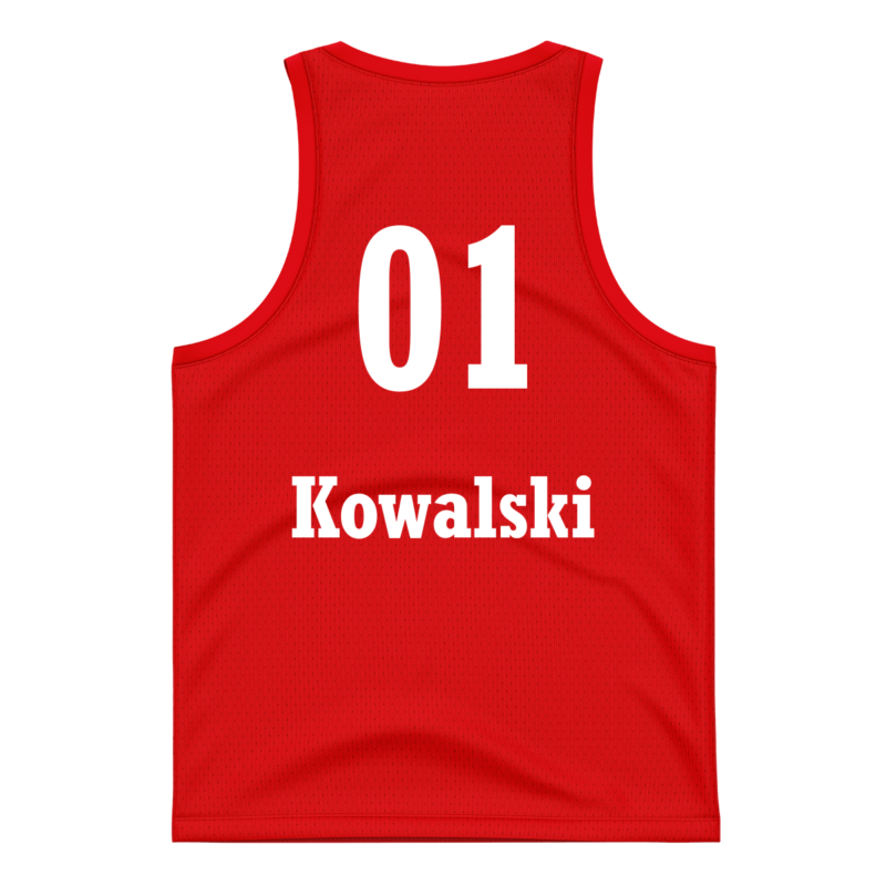 Koszulka koszykarska dwustronna # 2 Czerwona Geometria